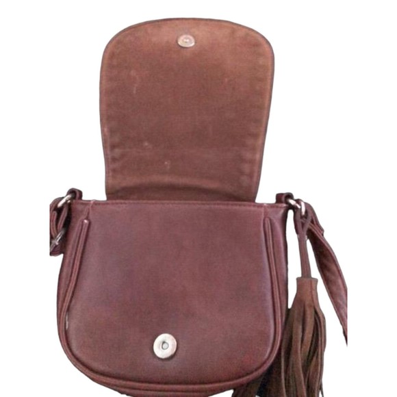 Generic Unbranded Brown Faux Leather Crossbody Purse - Picture 10 of 10